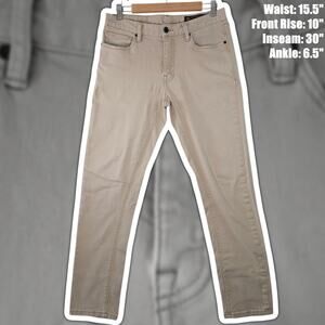 Roark Standard Slim HWY 133 Denim 31x32 (31x30) Khaki Creme Mens Jeans